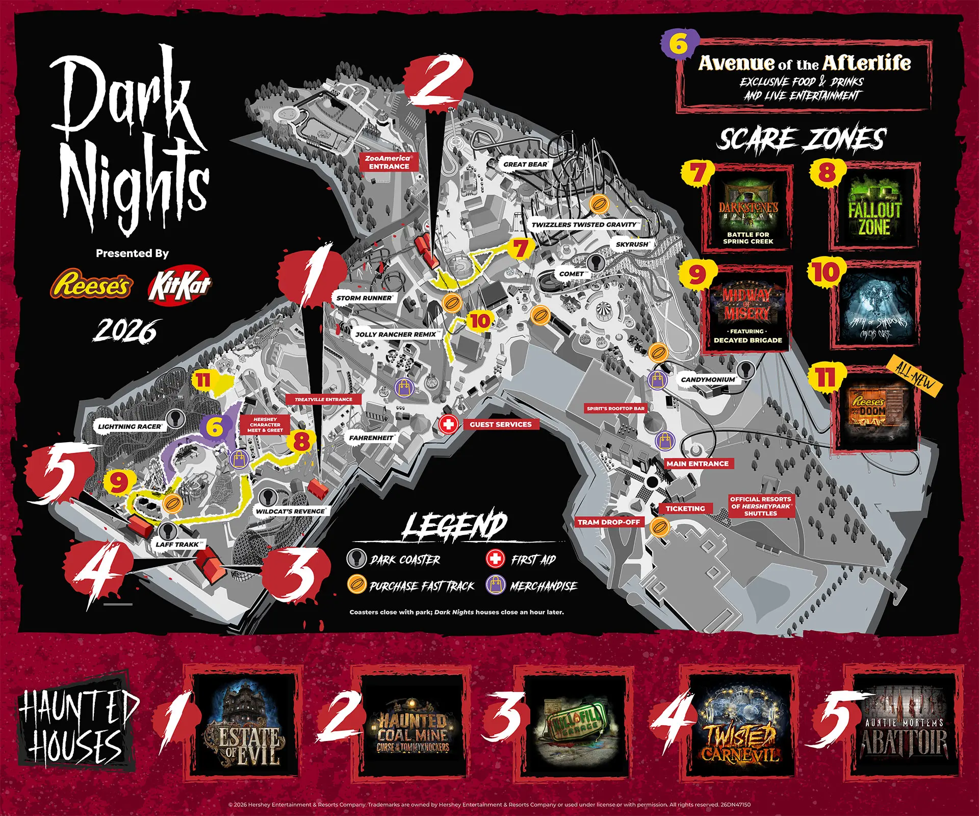 hersheypark dark nights map