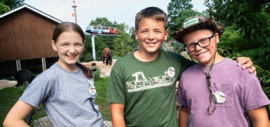 group of boys at zooamerica