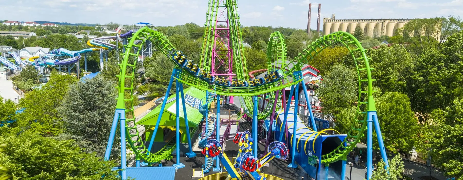 Drone shot of Jolly Rancher Remix