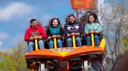 Family riding Candymonium