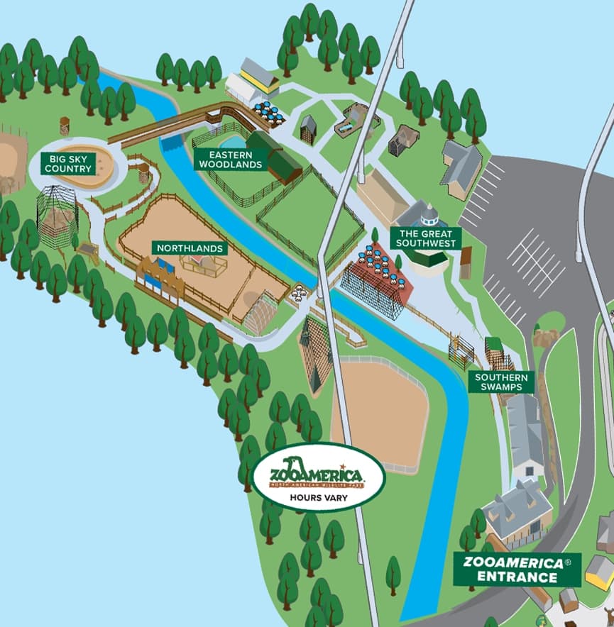 ZooAmerica Map