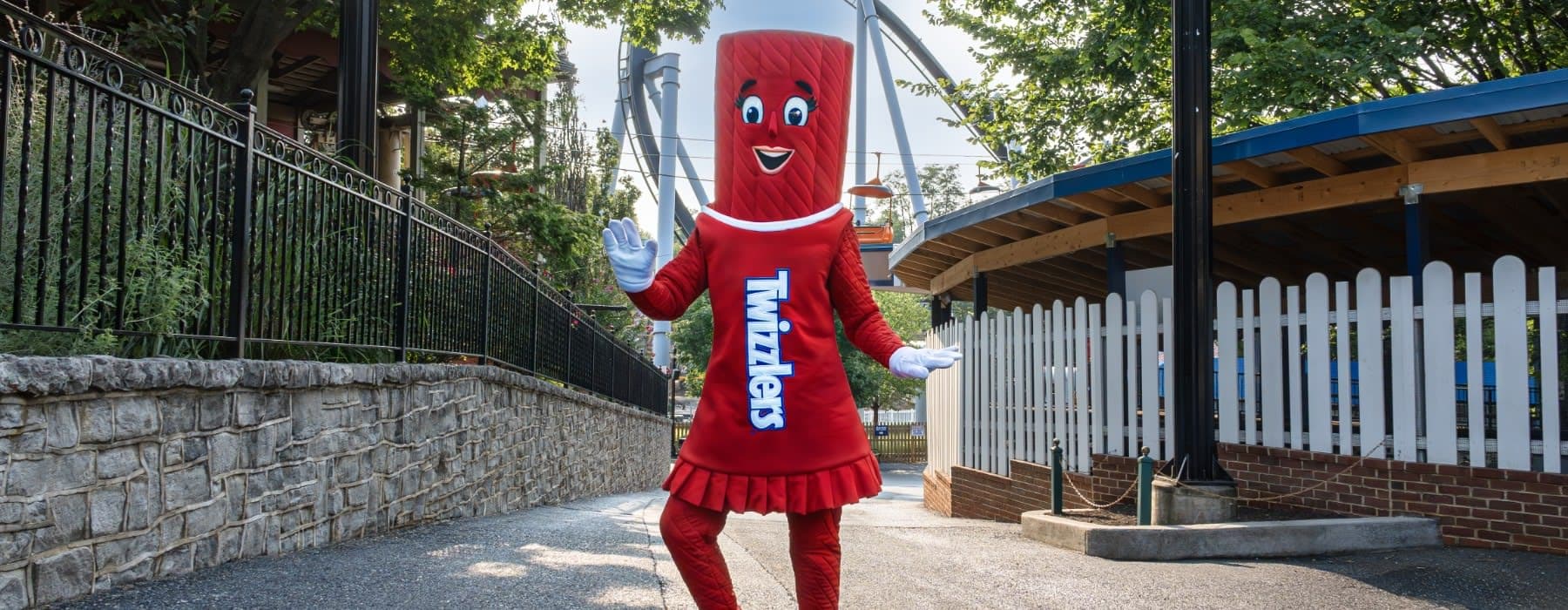 The Twizzler character at Hersheypark