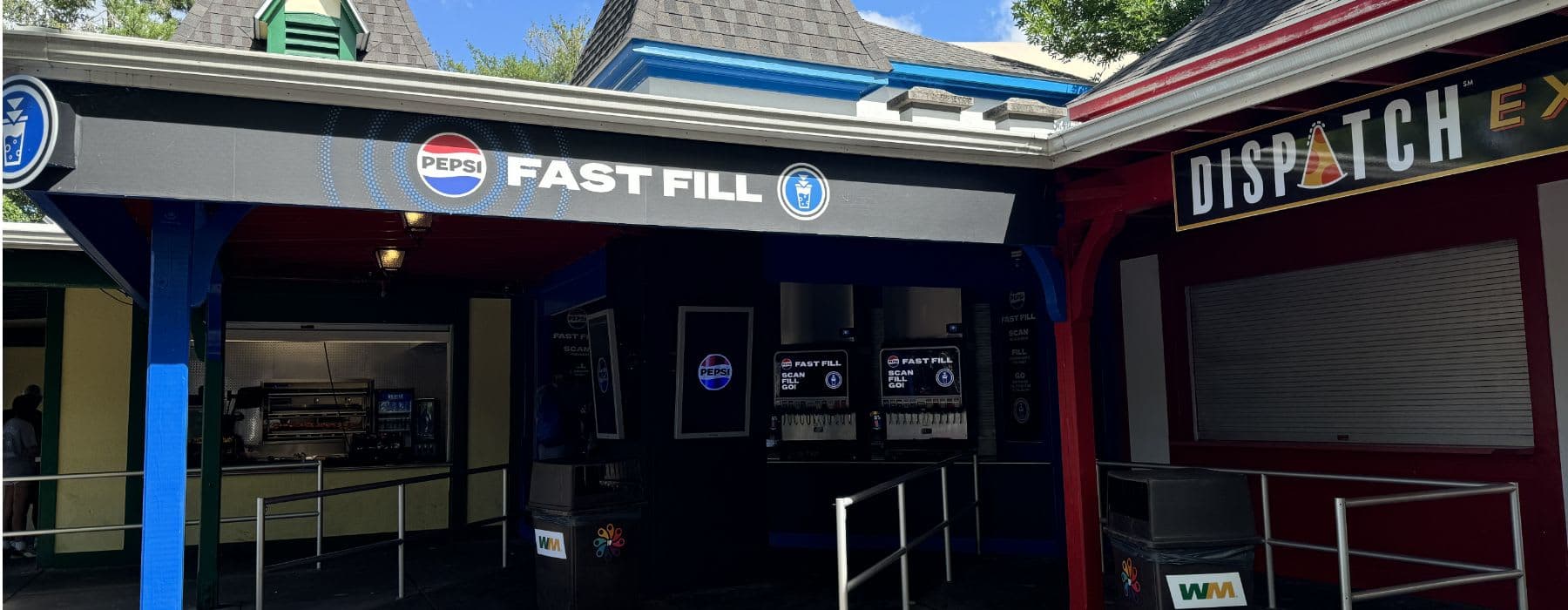 Pepsi Fast Fill at Dispatch Pizzeria Exterior view