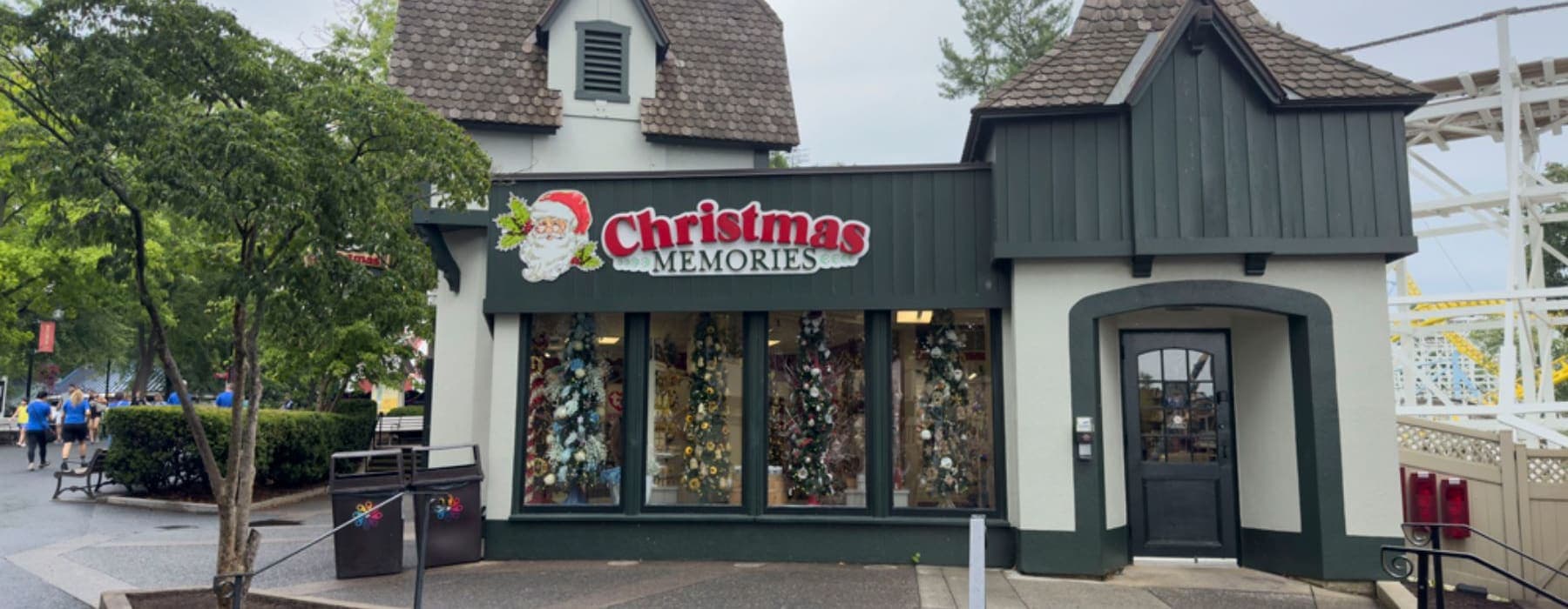 Exterior of Christmas Memories store entrance