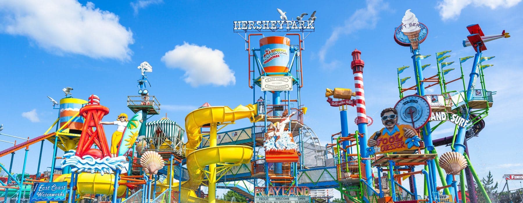 East Coaster Waterworks slides and water pad