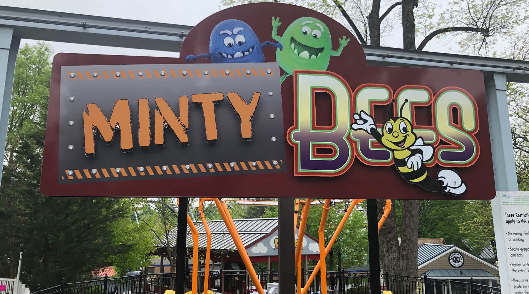 Minty Bees ride at Hersheypark