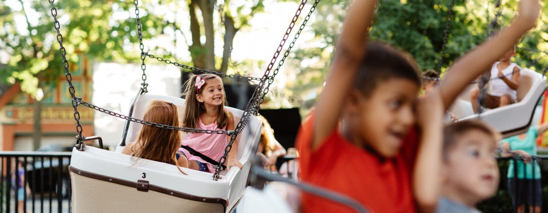 Kids smiling on Balloon Flite