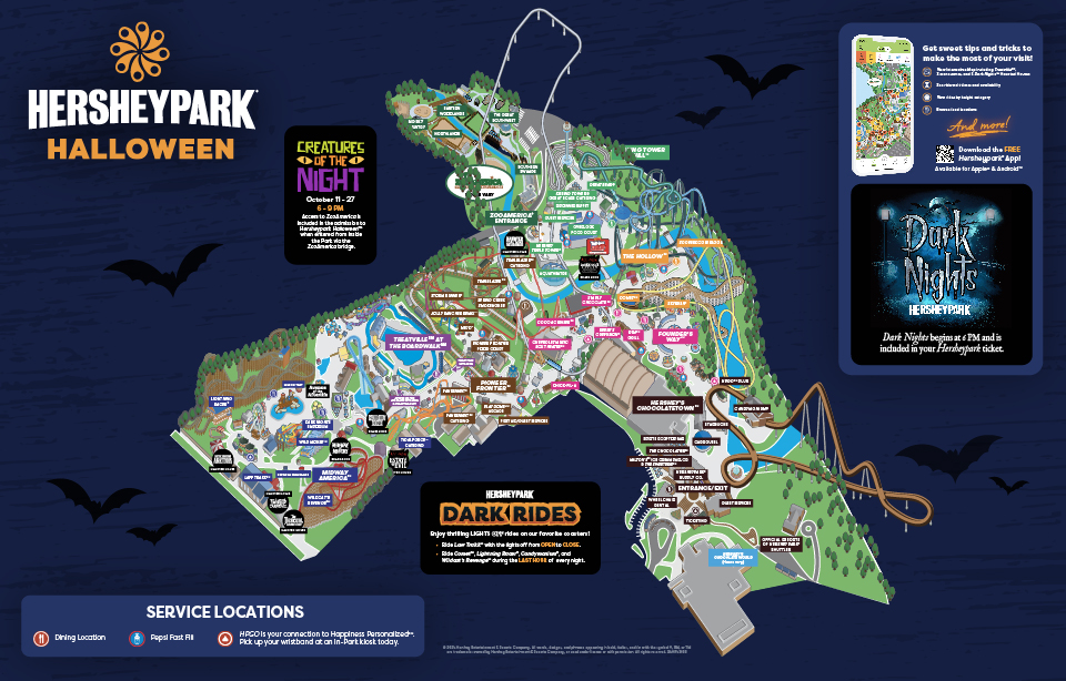 Map of Hersheypark